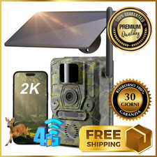 ✅ FOTOTRAPPOLA DA CACCIA CON SIM 4G LTE ✅ Fotocamera con panello solare + APP