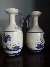 VASO ANTICO Grande Anfora Ceramica Antica De Ruta Gallo Maiolica 32cm -(1 VASO)