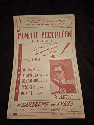 Partition musette fisarmonica - partition,