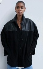 Giacca Camicia over In Tessuto