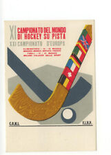 Cartolina XI Campionato del Mondo di Hockey su Pista non viaggiata originale