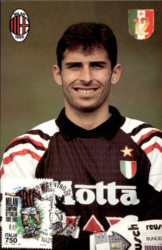 Cartolina calcio milan - cartolina,