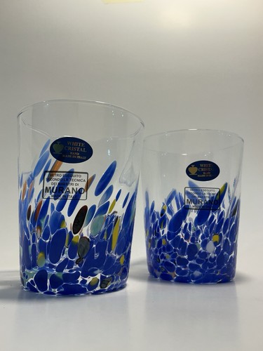 Set bicchieri murano vetro - set,