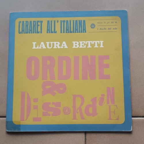 Laura betti ordine - betti-ordine, disordine