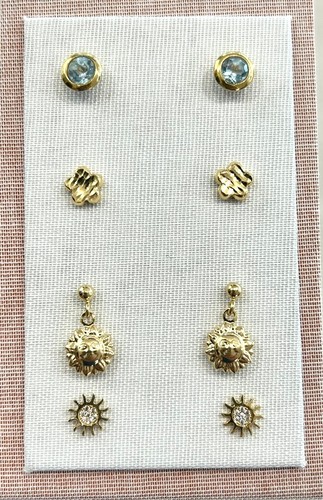 Lotto paia orecchini oro - 4,