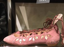 ZARA LACE-UP LEATHER