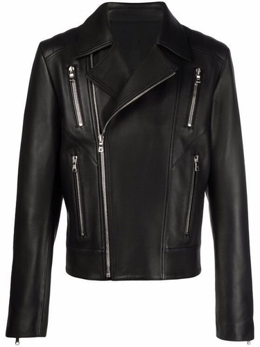 Giacca biker uomo - pelle, di