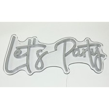 Scritta Led Neon 'LET'S PARTY'