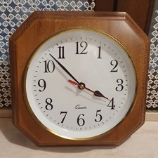 Orologio Da Parete Vintage Funzionante A Pila  Cornice In Legno Massello 