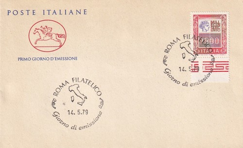 Alti valori 1500 lire - 1500, fdc