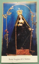 ☆santino B. VERGINE DI S. MATTEO Frazione Pieve di Rivoschio RARO santino locale