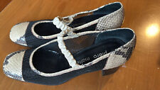 Mary jane scarpe donna PIERO MATTEUCCI bicolore vintage  numero 37