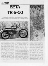 advertising TEST MOTO BETA 50 TR 6 1976  MOTOITALIANE MOTOSPORT EPOCA