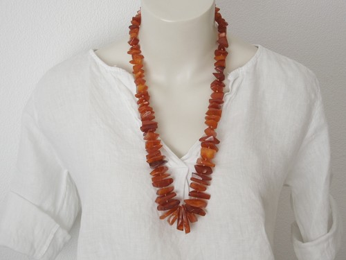 Collana antica ambra - collana, in