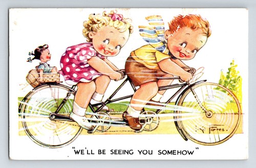 Children tandem bicycle - children,