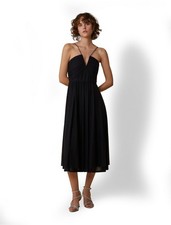 Abito midi in jersey tulle