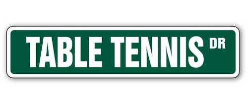 Table tennis cartello stradale - cartello,