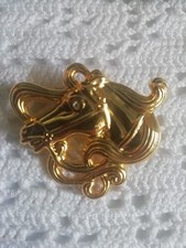 Spilla Vintage Testa Di Cavallo Oro