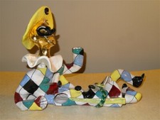 Arlecchino vintage in ceramica