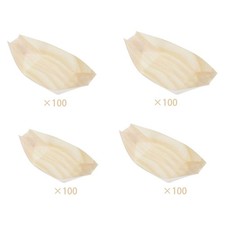 Contenitore per alimenti in legno per barche a foglia per barca da sushi da