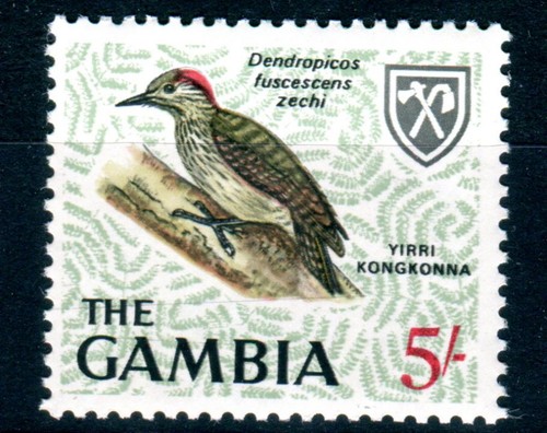 1966 gambia bird cardinal - gambia,