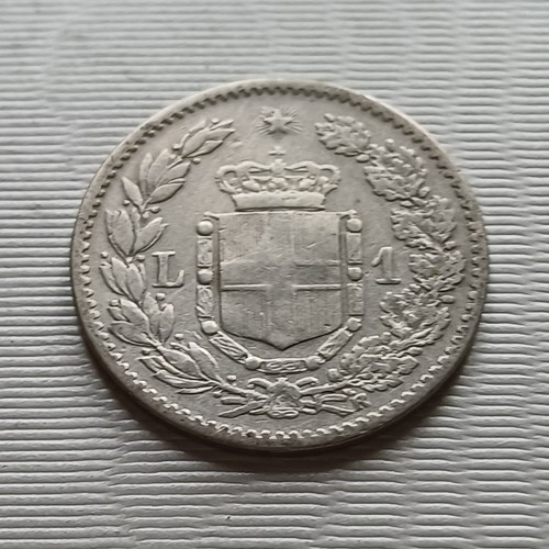 Silver umberto lira 1886 - 1886, mb
