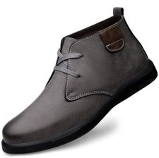 Stivaletti uomo casual stringati mocassini alti stivali moto stivali oxford