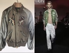 GUCCI By Tom Ford 2003 SS Giacca Bomber Vintage Seta 48IT Medium Reversibile ��