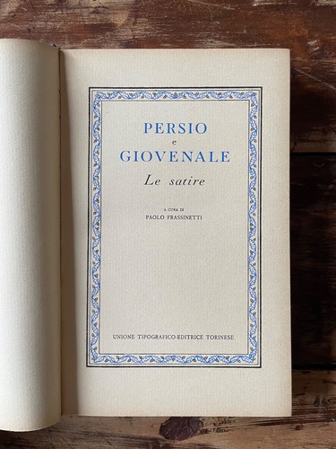 Persio giovenale satire - e,