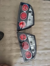 Coppia di Fari Posteriori per Peugeot 407 2004-Berlina Cromati 