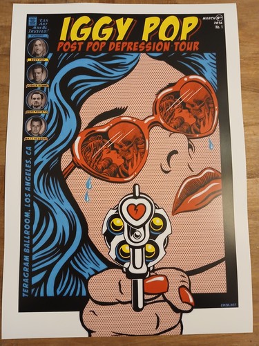 Poster iggy pop stile popart - iggy,