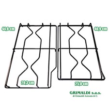 GRIGLIE CUCINA ARISTON KIT COPPIA 2 PEZZI GAS 4 FUOCHI NERE - PF640 