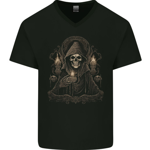 Shirt cotone neck - in, v-neck