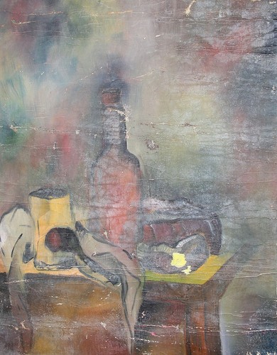 Antico quadro natura morta