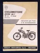 Ducati 2 Tempi Brisk Libretto Istruzioni Ciclomotore 48/1  1° Edizione  1963