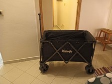 Carrello Pieghevole Da Spiaggia,Pesca Campeggio Grande capacità,Robusto Carrello