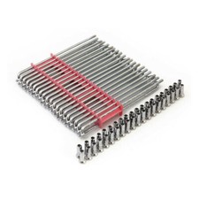 19" Raggi, Cromo, 40 Pezzi, Per Harley-Davidson Con Mozzo In Alluminio 73-99