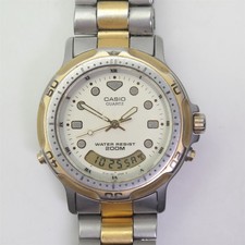 Orologio vintage anni 90 Casio digitale e analogico sport/immersioni modello AD-702 A Japan 