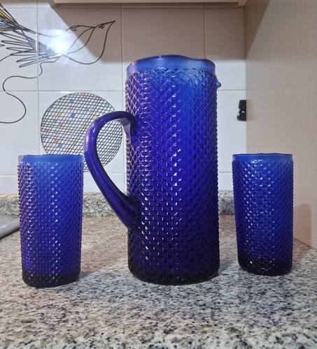 Caraffa vetro soffiato - soffiato, vintage