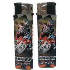 ACCENDINO RICARICABILE DA COLLEZIONE POWER SPEED MOTOCROSS SUPER MOTARD HONDA 51