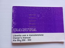 Cagiva Ala Blu 250 350 1983 manuale uso manutenzione libretto originale