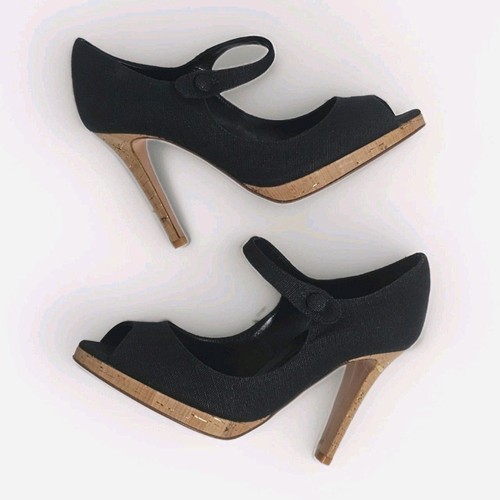Peep toe mary janes - toe, a