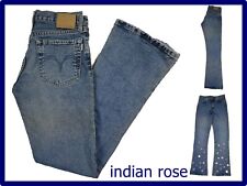 jeans donna a zampa indian