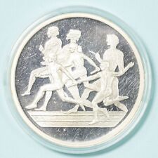 GRECIA 10 EURO 2003 OLIMPIADI 2004 CORSA A STAFFETTA PROOF ARGENTO MONETA SILVER