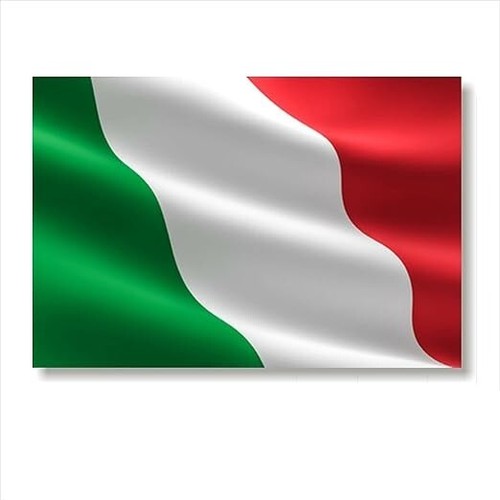 Adesivo bandiera italiana - bandiera,