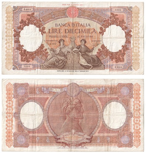 Banconota italia 000 lire - 10.000,
