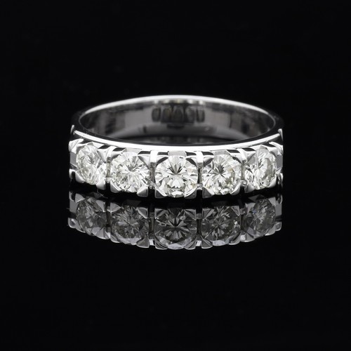 Anello veretta oro - oro, bianco