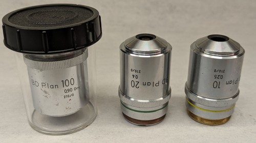Nikon plan 100 e 10 - 20,
