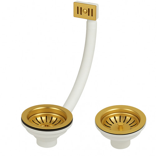 Set rifiuti lavello - cucina, oro