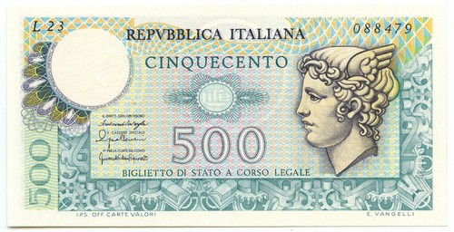 500 lire biglietto stato - 500, di